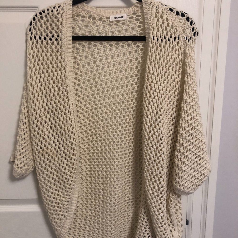 Garage Knit Cream Shawl